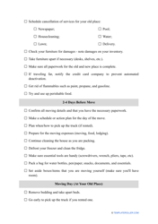 Moving Checklist Template, Page 3