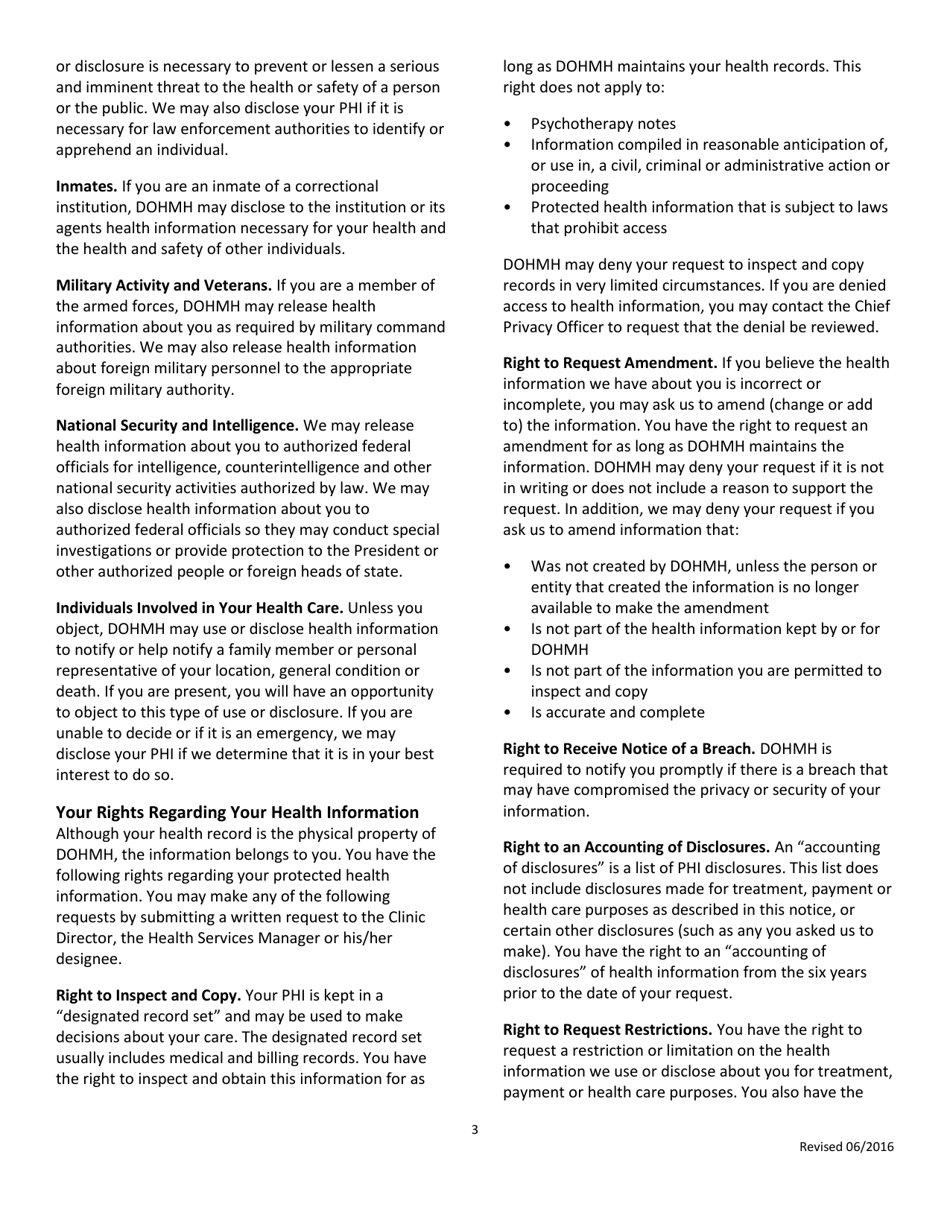 Notice of Privacy Practices - New York City, Page 3