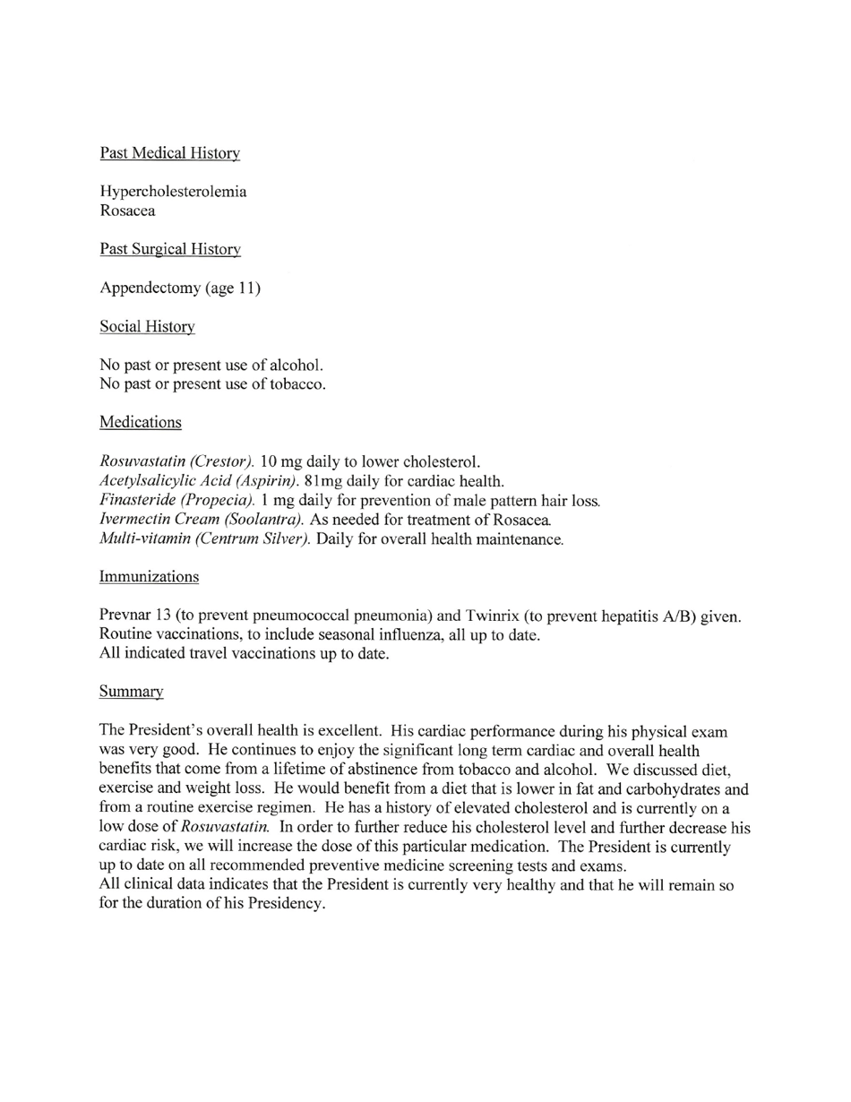 The Presidents Periodic Physical Exam, Page 3