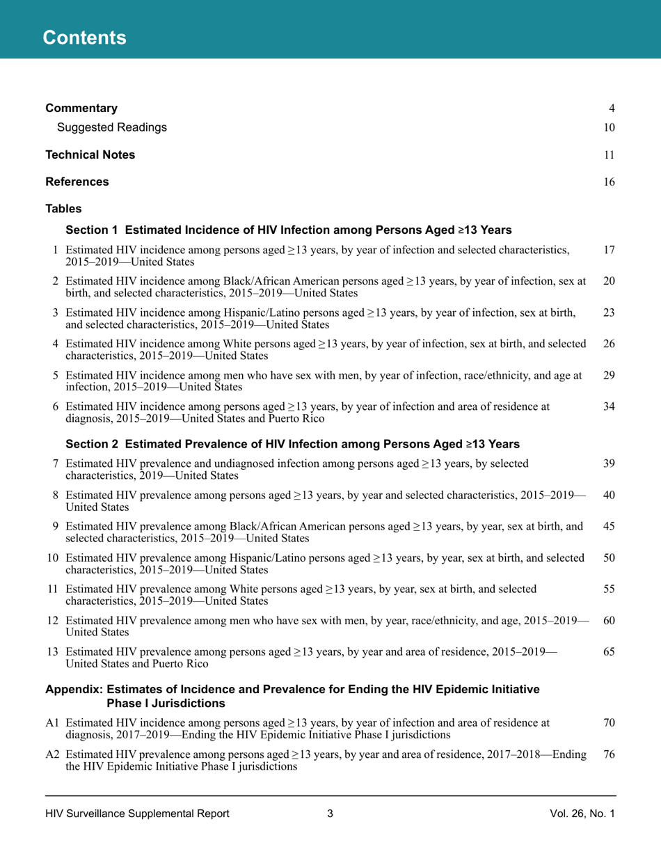 Estimated HIV Incidence in the United States, 20152019, Page 3
