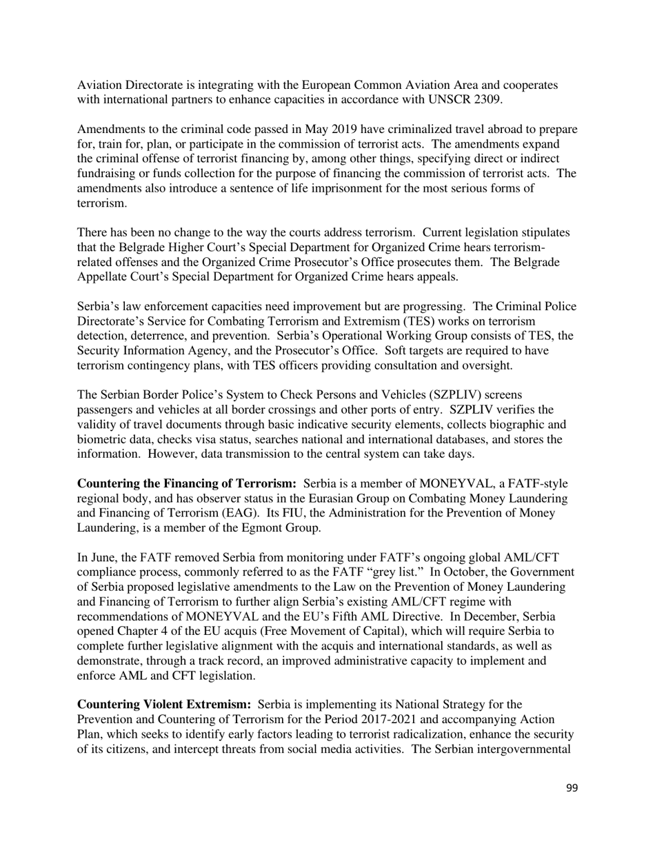 Country Reports on Terrorism, Page 100