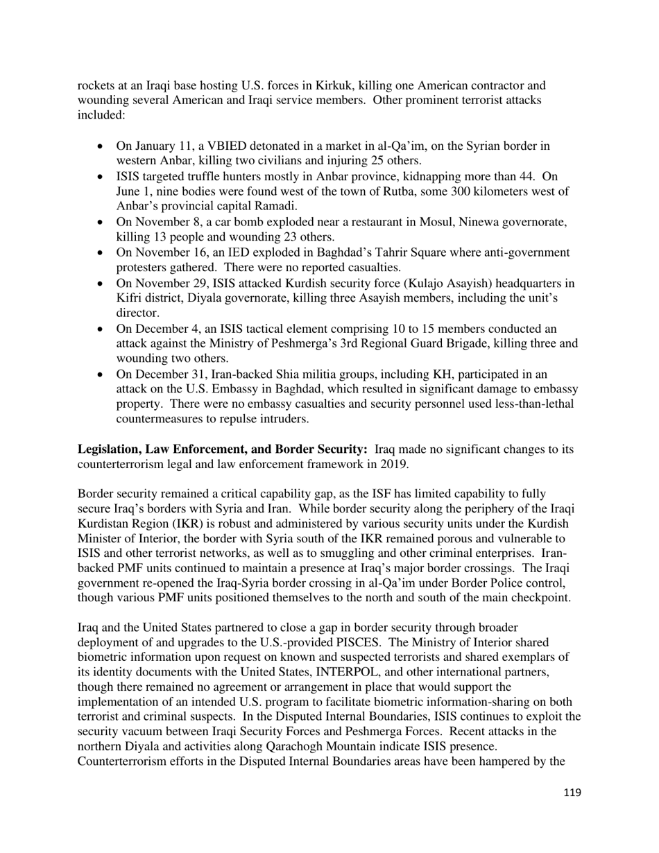 Country Reports on Terrorism, Page 120