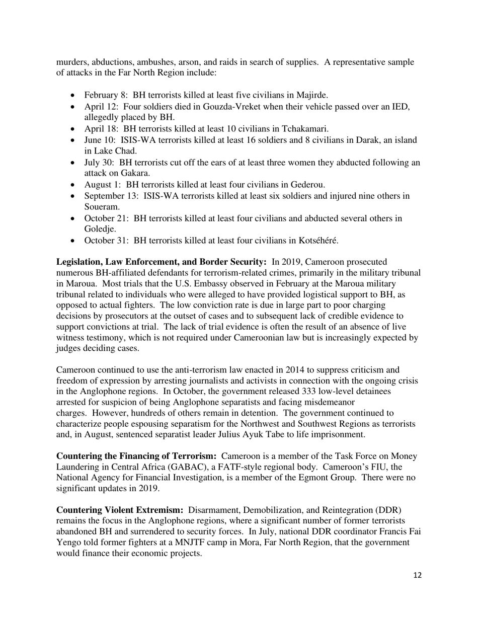 Country Reports on Terrorism, Page 13