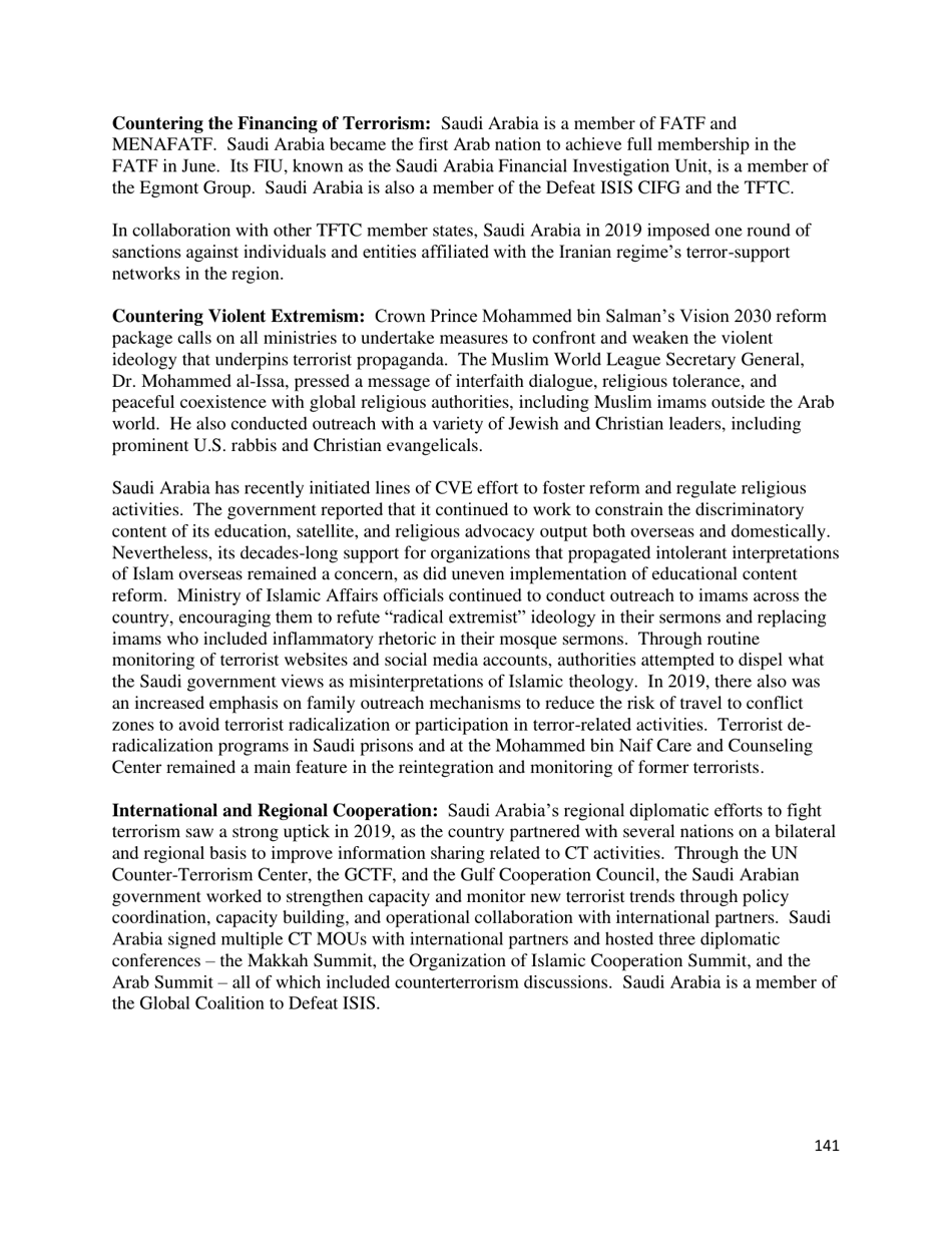 Country Reports on Terrorism, Page 142