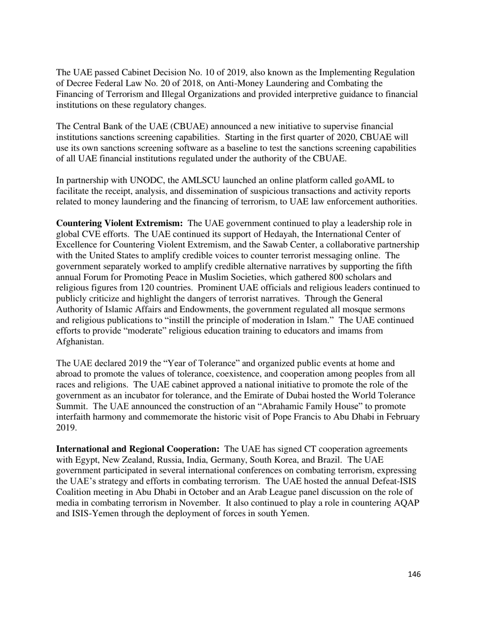 Country Reports on Terrorism, Page 147