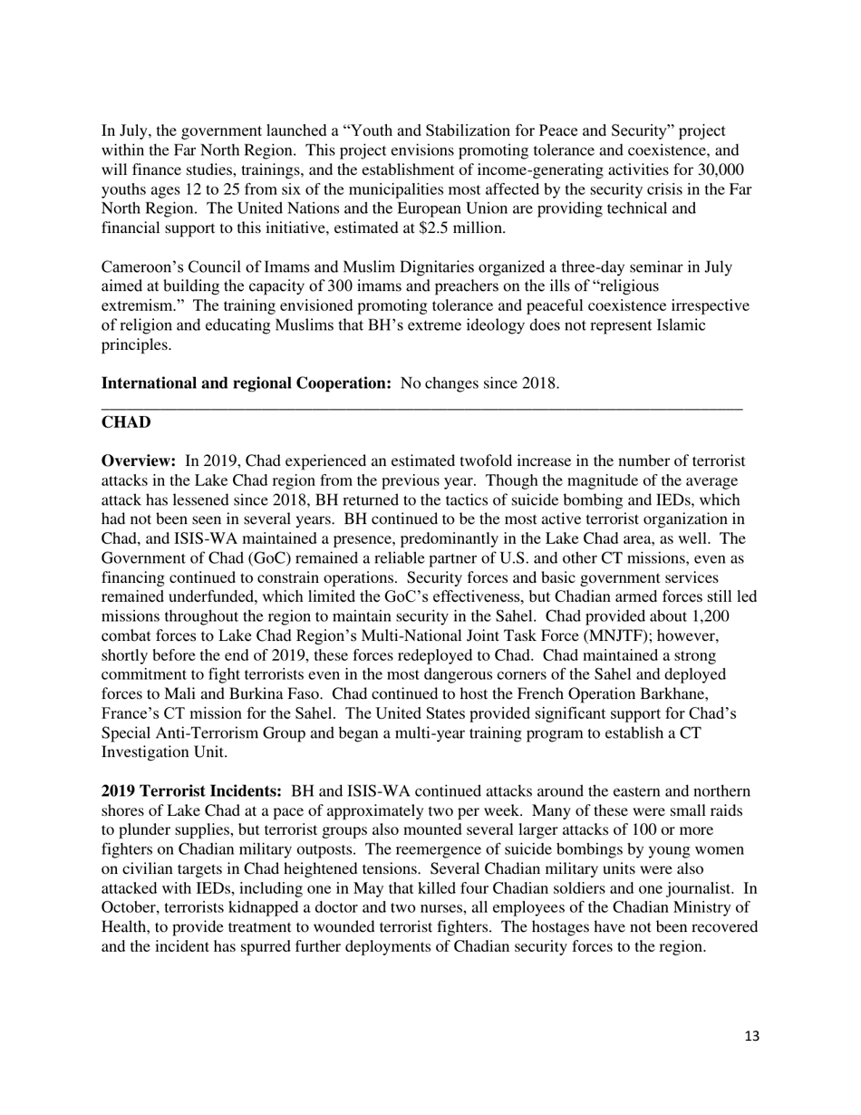 Country Reports on Terrorism, Page 14