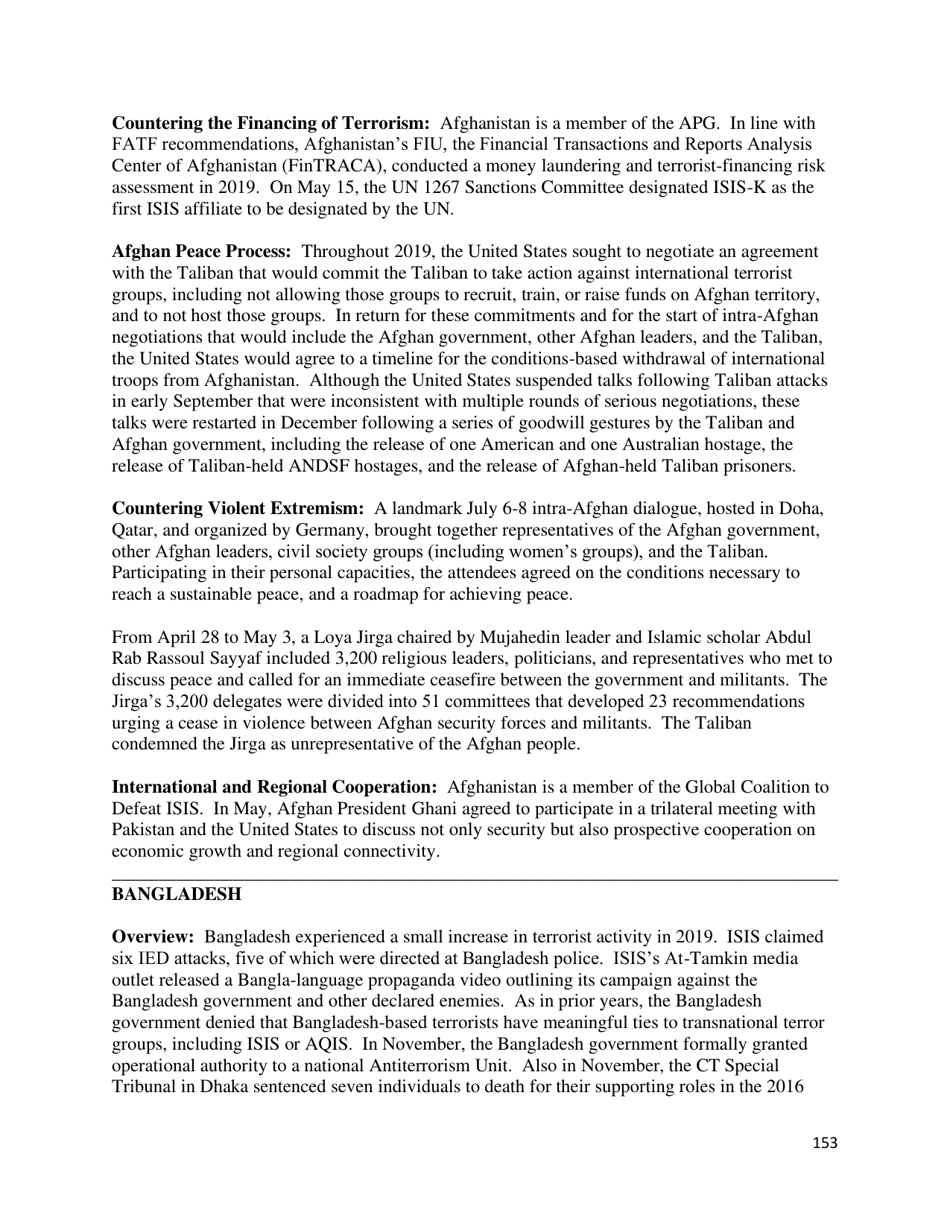 Country Reports on Terrorism, Page 154