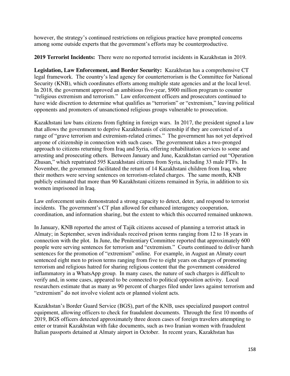 Country Reports on Terrorism, Page 159