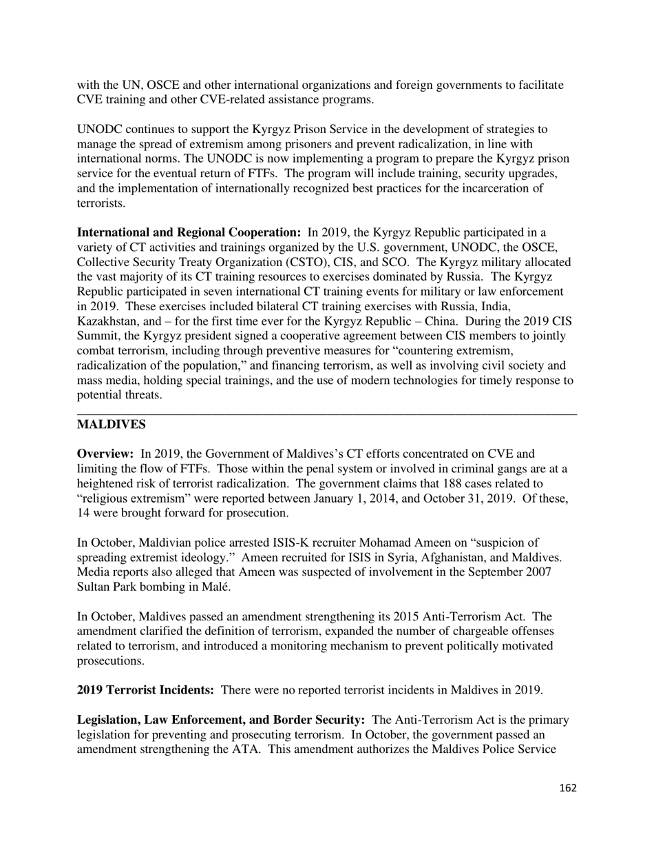 Country Reports on Terrorism, Page 163