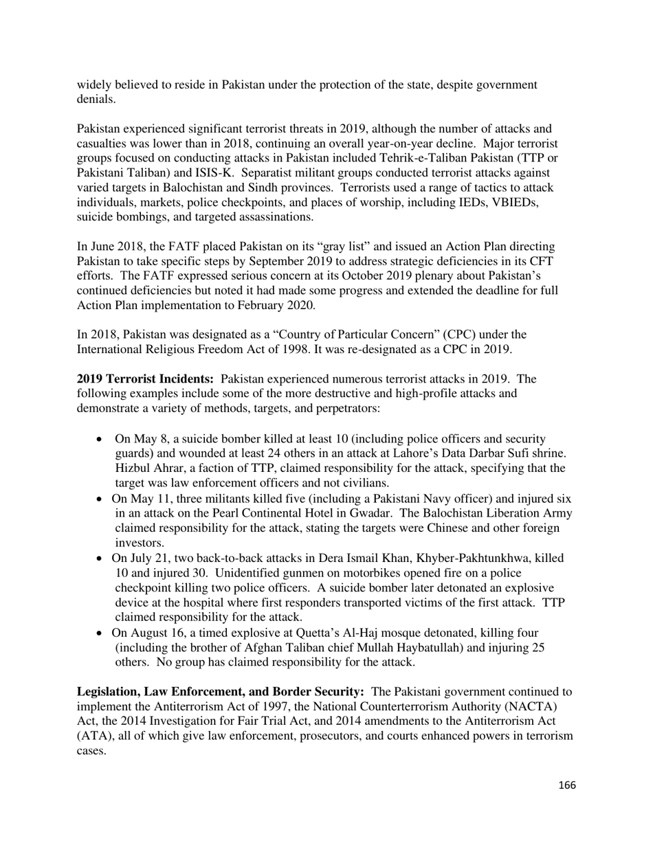 Country Reports on Terrorism, Page 167