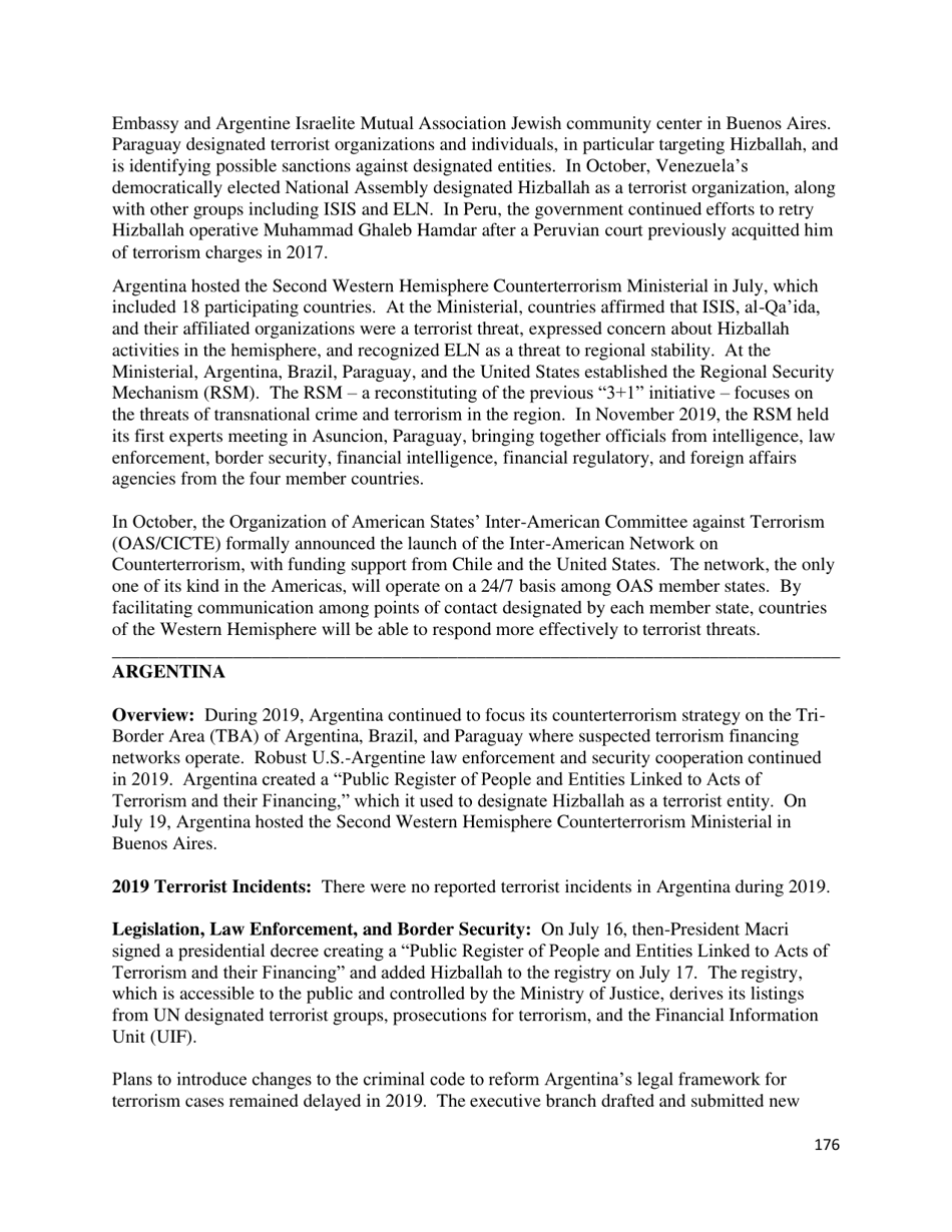 Country Reports on Terrorism, Page 177