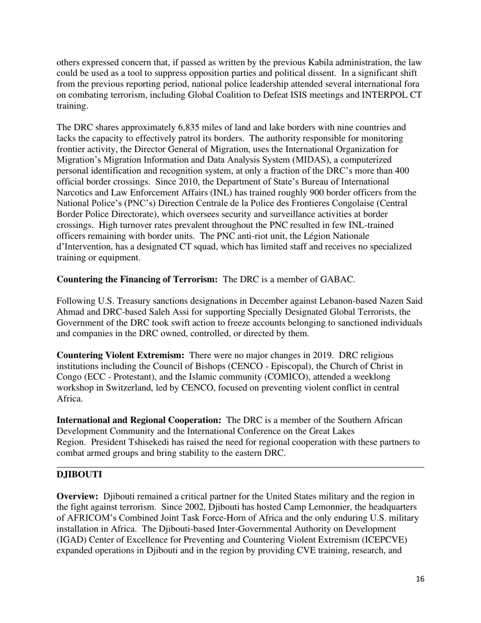 Country Reports on Terrorism, Page 17