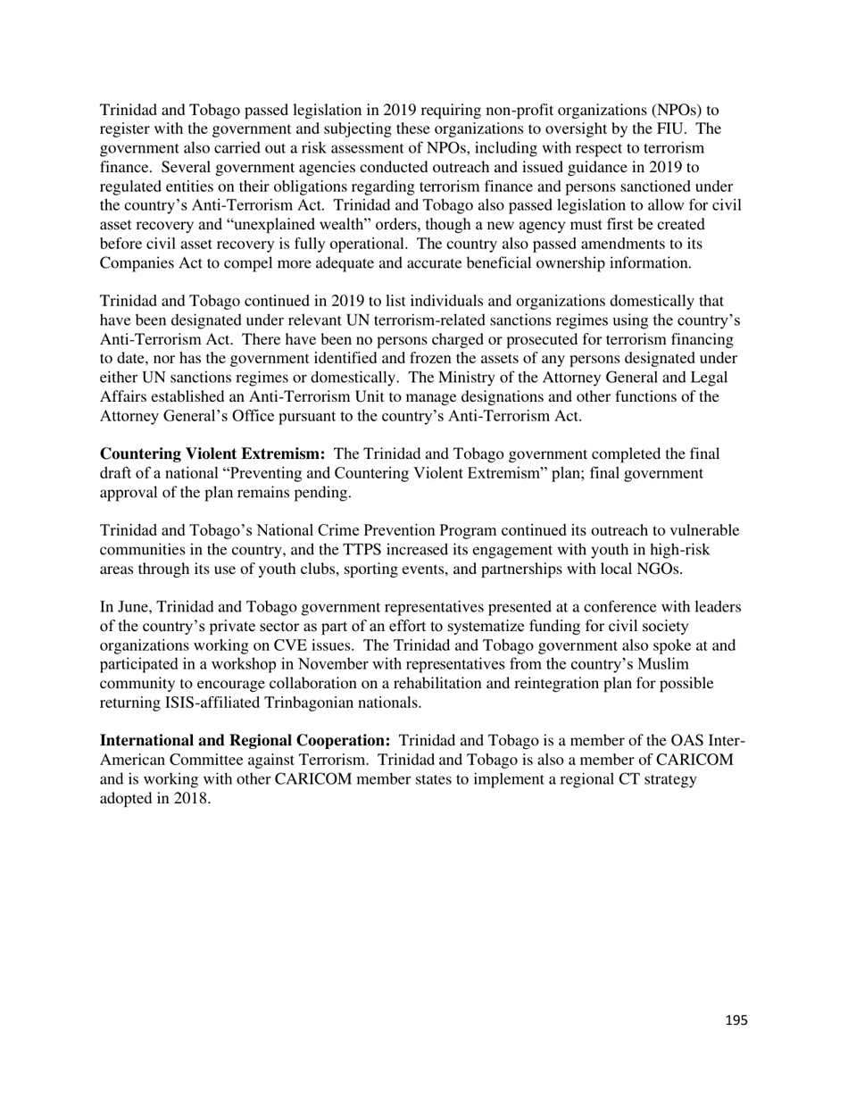 Country Reports on Terrorism, Page 196