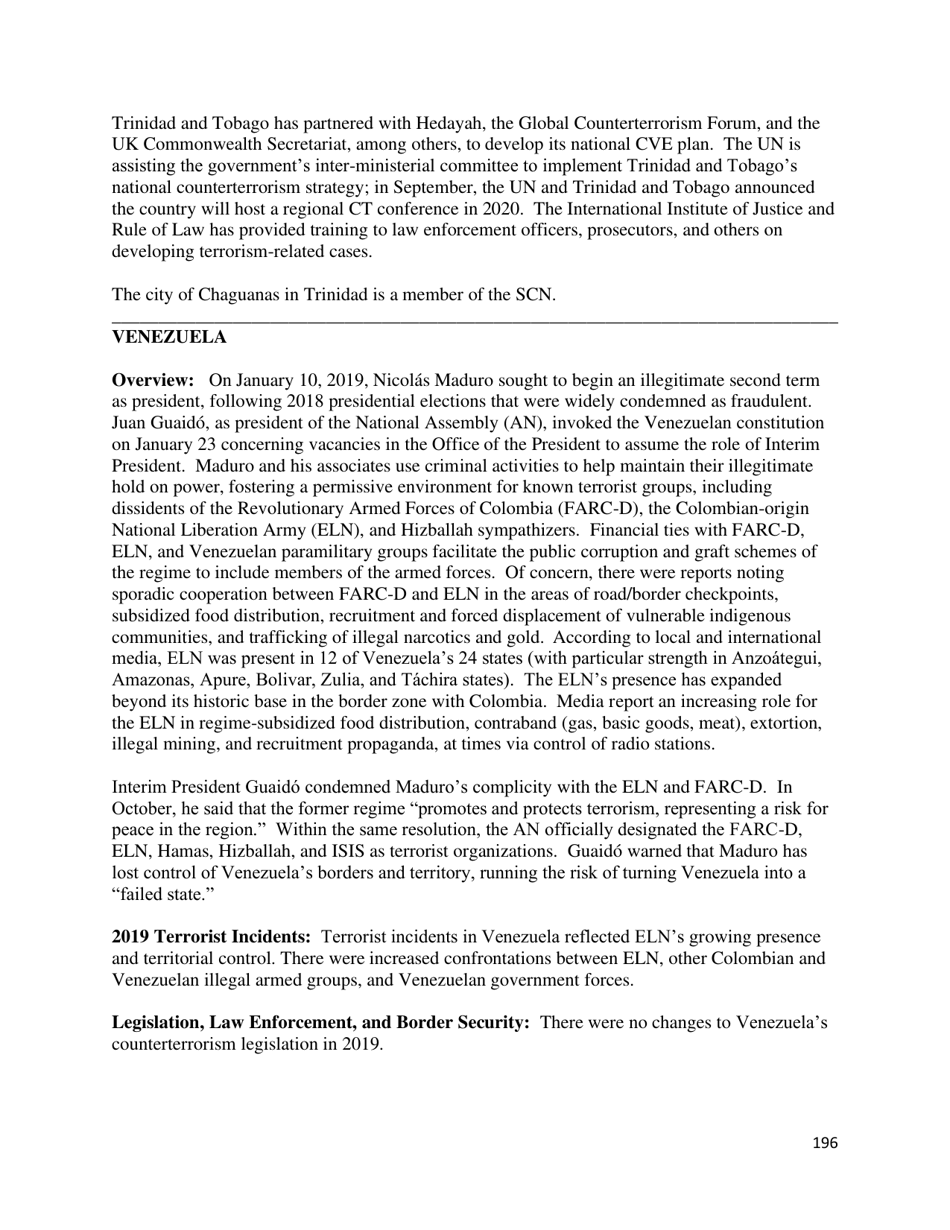 Country Reports on Terrorism, Page 197