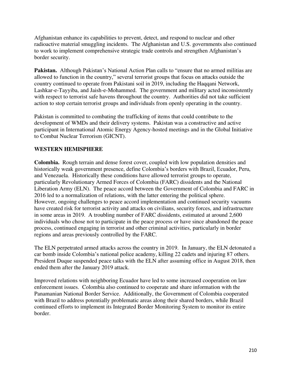 Country Reports on Terrorism, Page 211