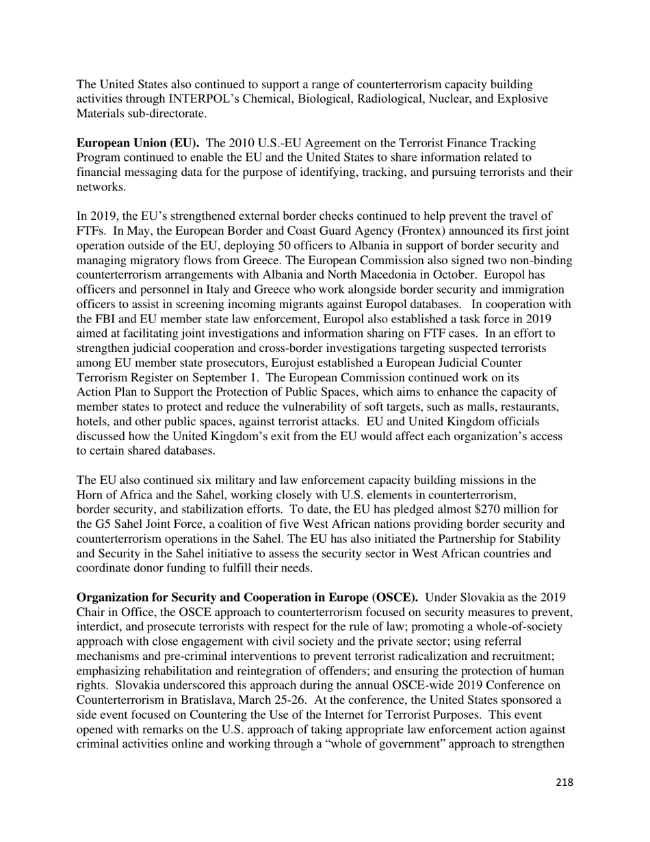 Country Reports on Terrorism, Page 219