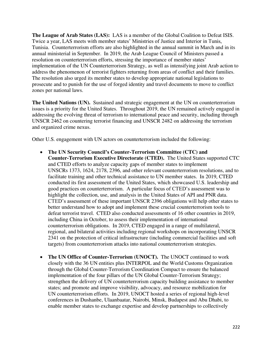Country Reports on Terrorism, Page 223