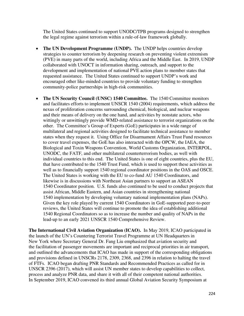 Country Reports on Terrorism, Page 225