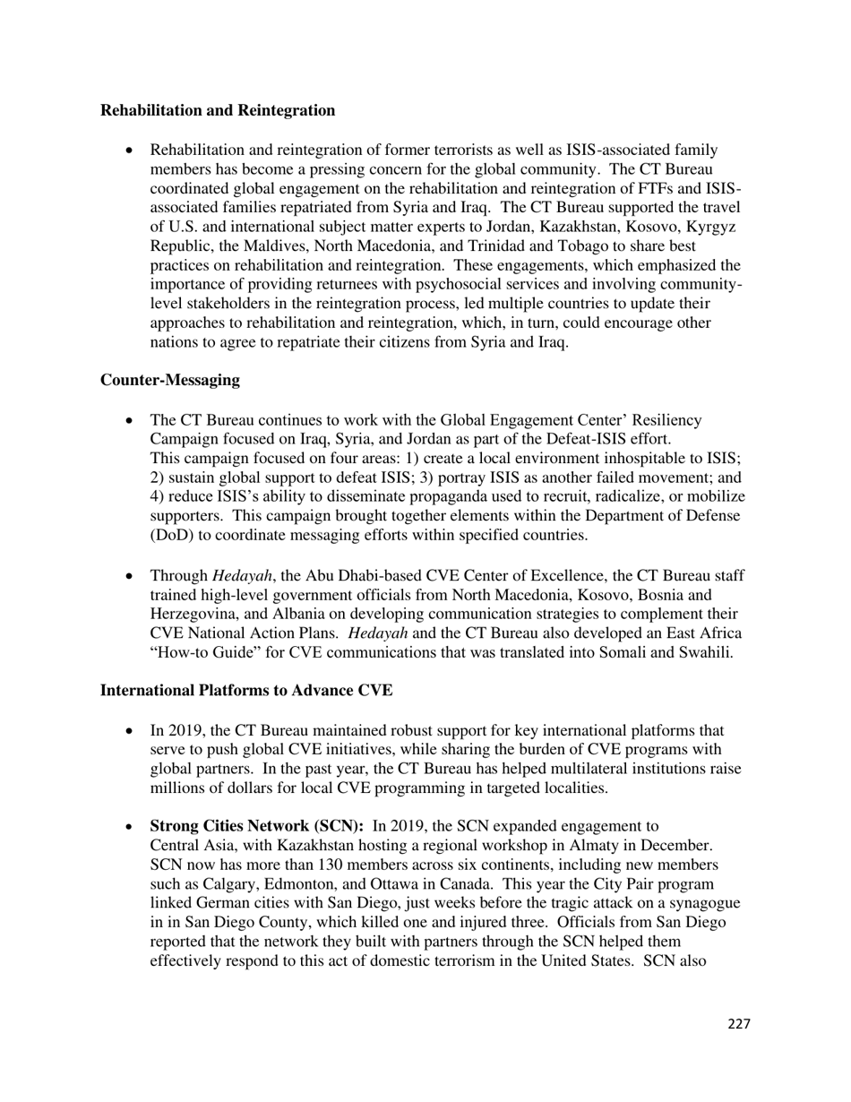 Country Reports on Terrorism, Page 228