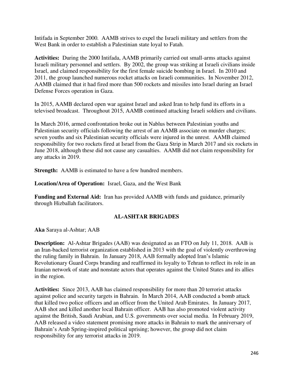 Country Reports on Terrorism, Page 247