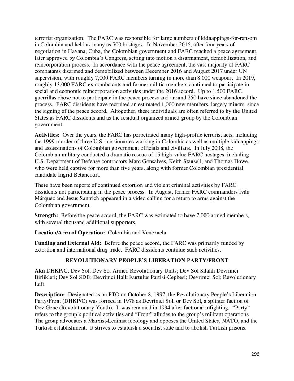 Country Reports on Terrorism, Page 297