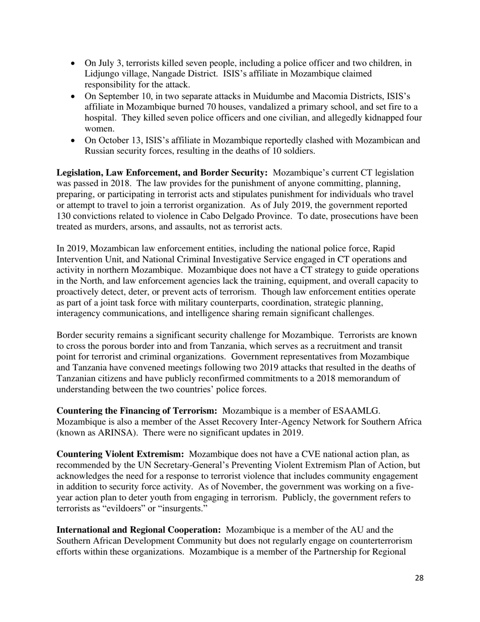 Country Reports on Terrorism, Page 29