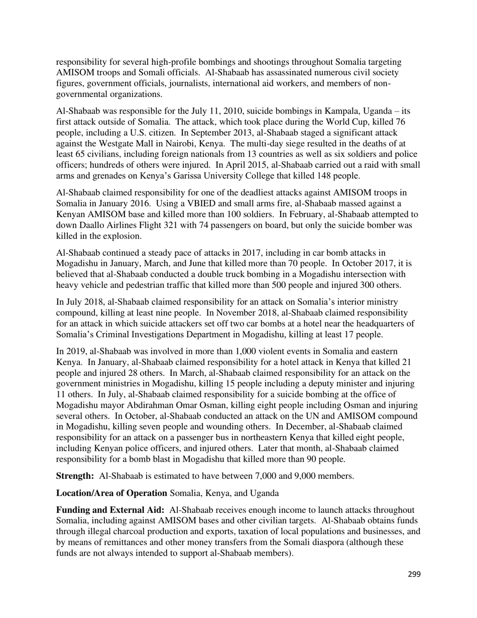 Country Reports on Terrorism, Page 300