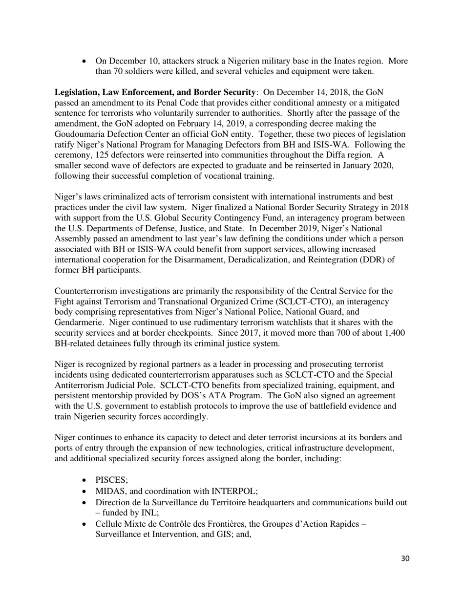 Country Reports on Terrorism, Page 31