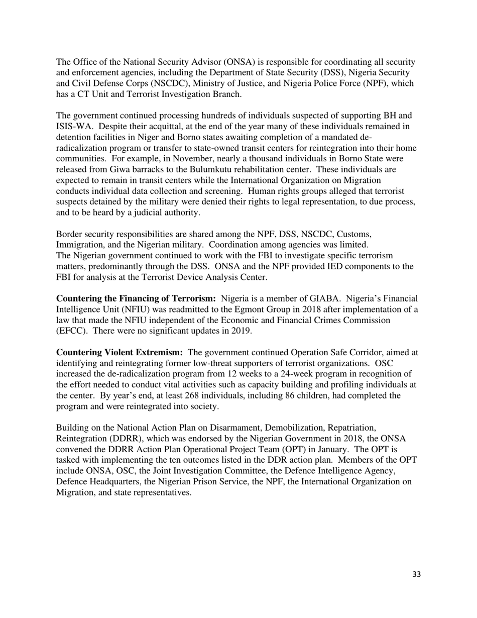 Country Reports on Terrorism, Page 34