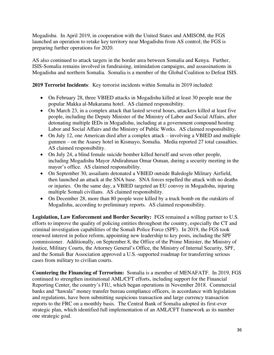 Country Reports on Terrorism, Page 37