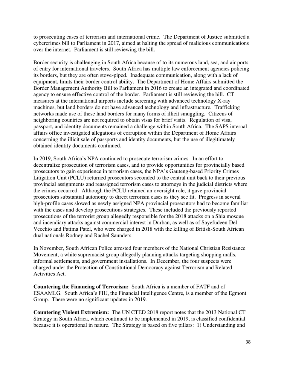 Country Reports on Terrorism, Page 39