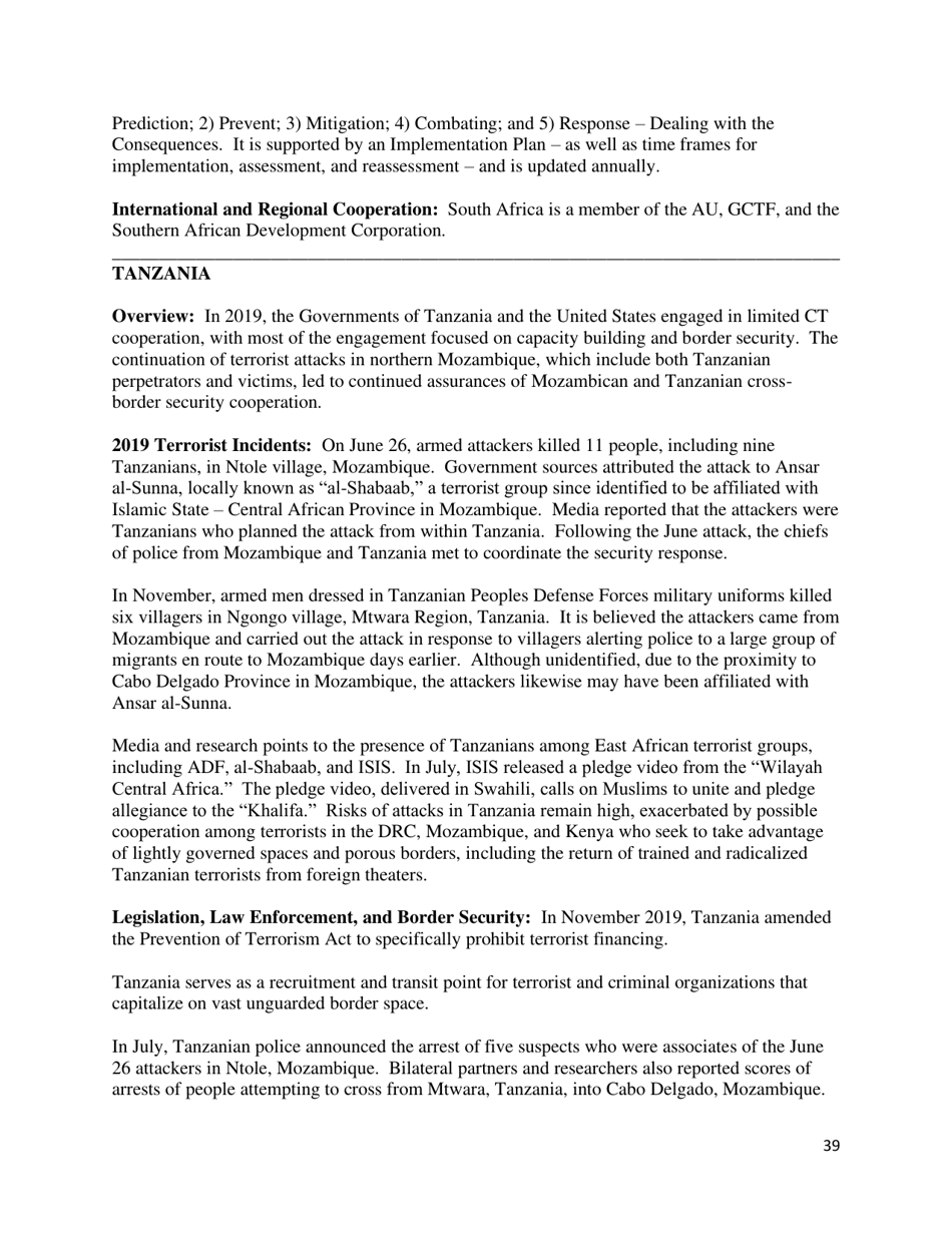 Country Reports on Terrorism, Page 40