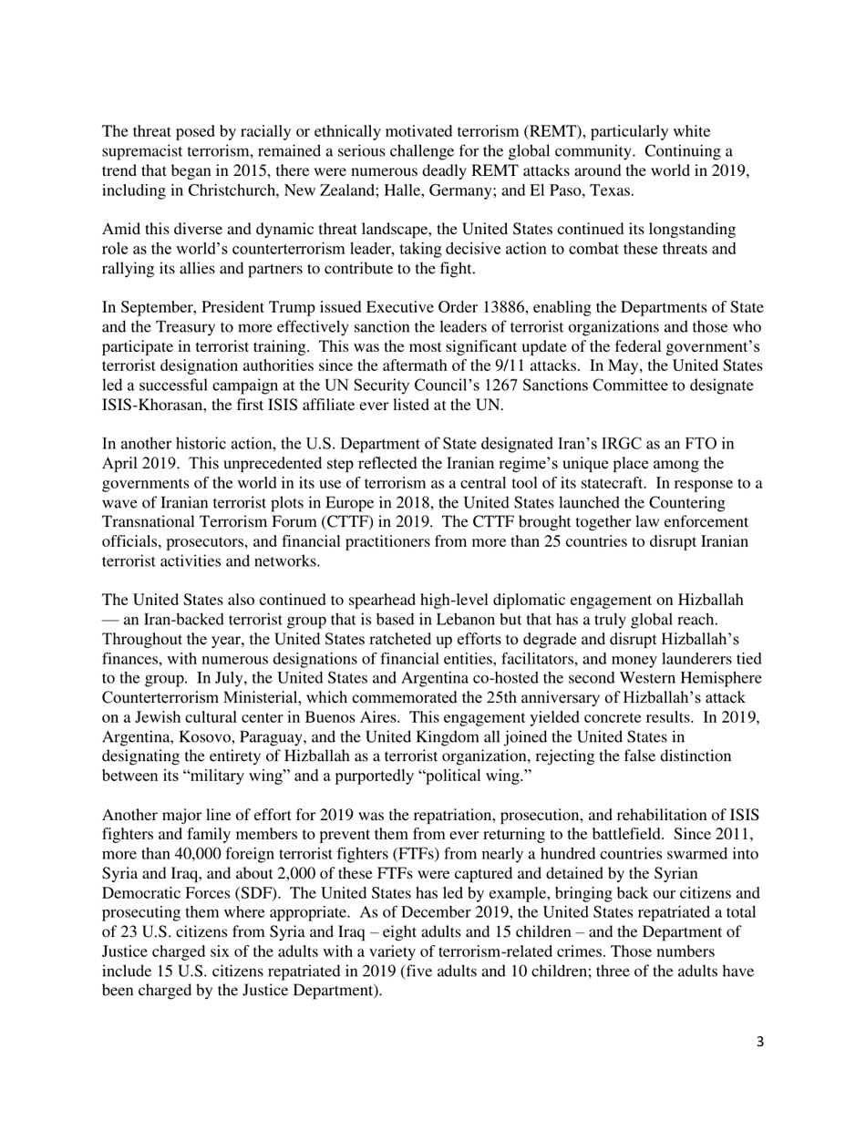 Country Reports on Terrorism, Page 4