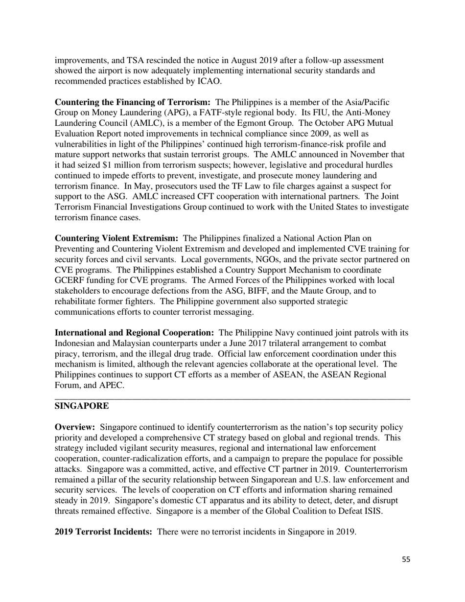 Country Reports on Terrorism, Page 56