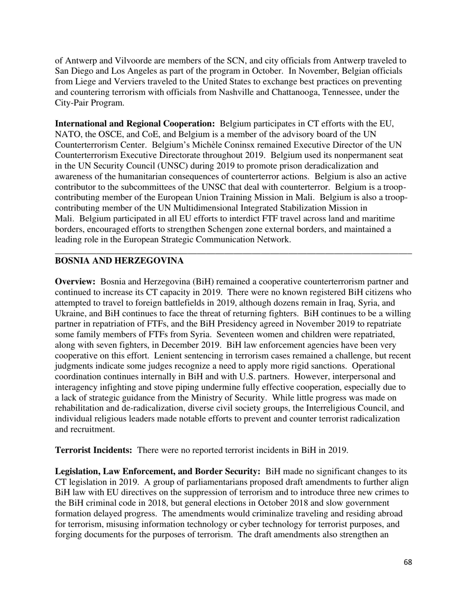 Country Reports on Terrorism, Page 69