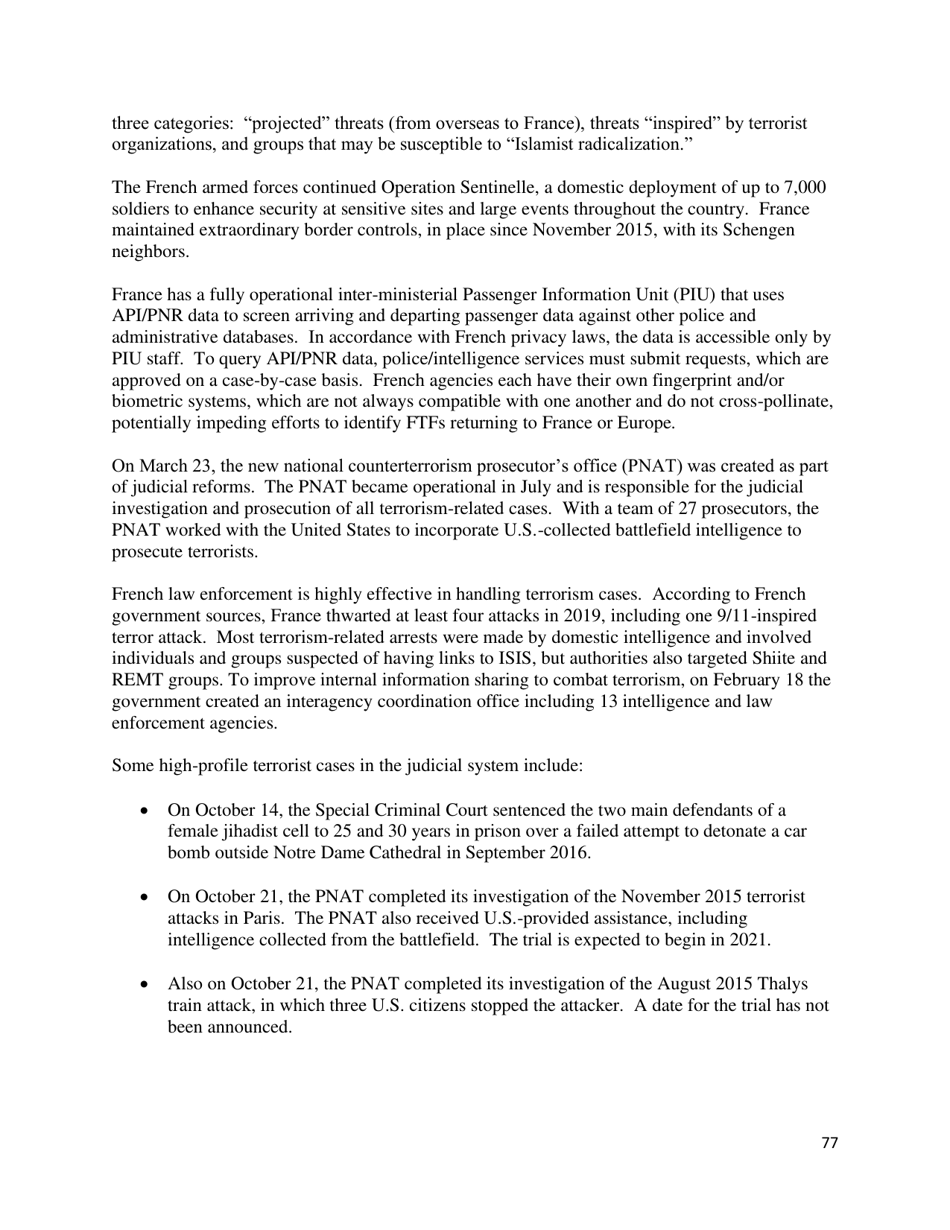 Country Reports on Terrorism, Page 78