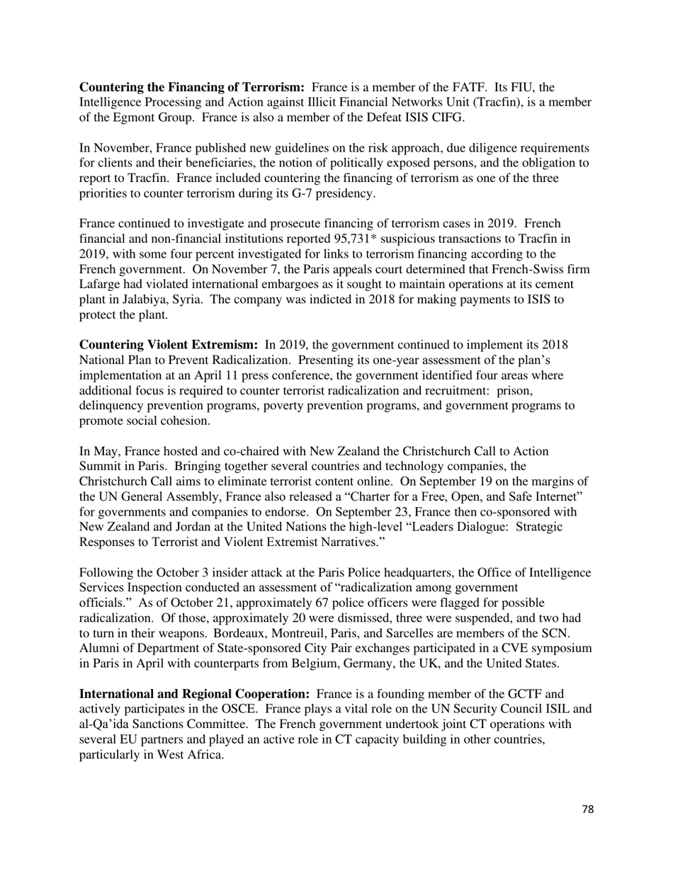 Country Reports on Terrorism, Page 79