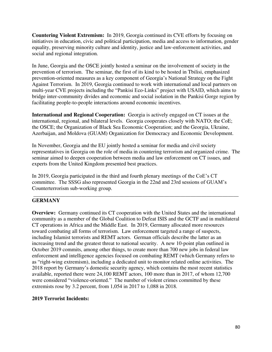 Country Reports on Terrorism, Page 81