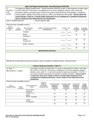DCYF Form 14-444 Child Health and Education Tracking Screening Report - Washington, Page 4
