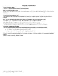 DSHS Form 15-304 Hcbs Waiver Enrollment Database Update - Washington, Page 2