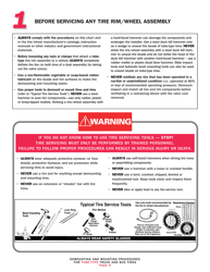 OSHA Form 3421 Servicing Multi-Piece and Single-Piece Rim Wheels 29 Cfr 1910.177 Manual - Tire Chart, Page 11