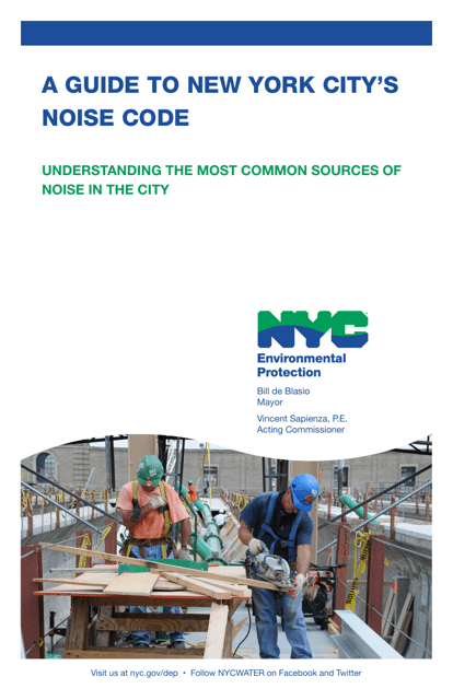 A Guide to New York City's Noise Code - New York City Download Pdf