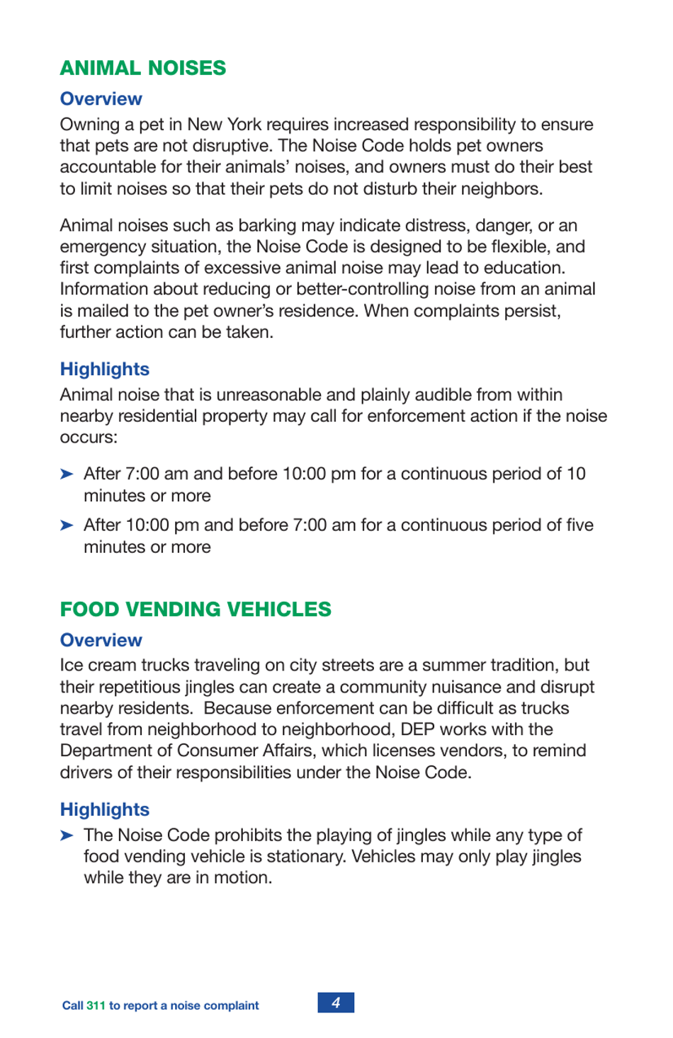 A Guide to New York Citys Noise Code - New York City, Page 6