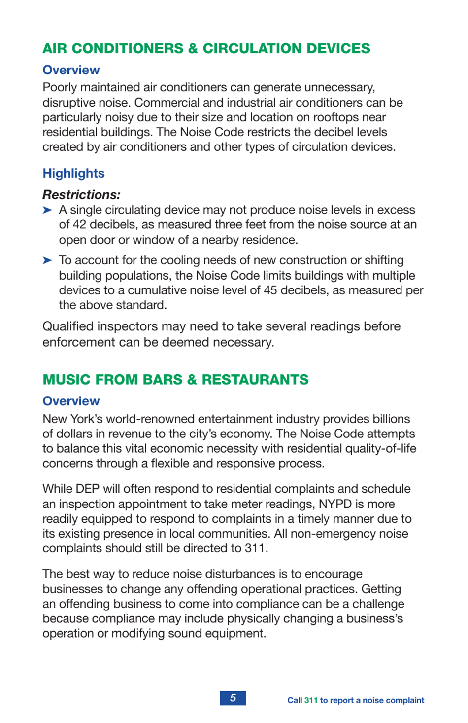 A Guide to New York Citys Noise Code - New York City, Page 7
