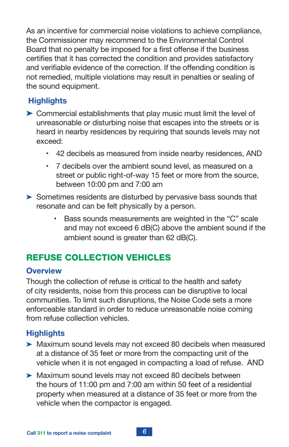 A Guide to New York Citys Noise Code - New York City, Page 8