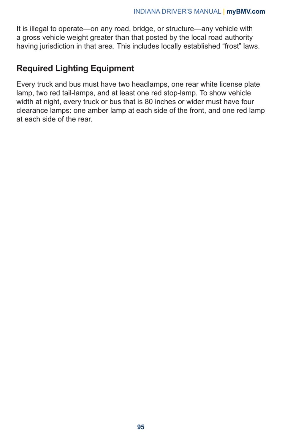 Drivers Manual - Chapter 5, Safe Vehicle Operation - Indiana, Page 35