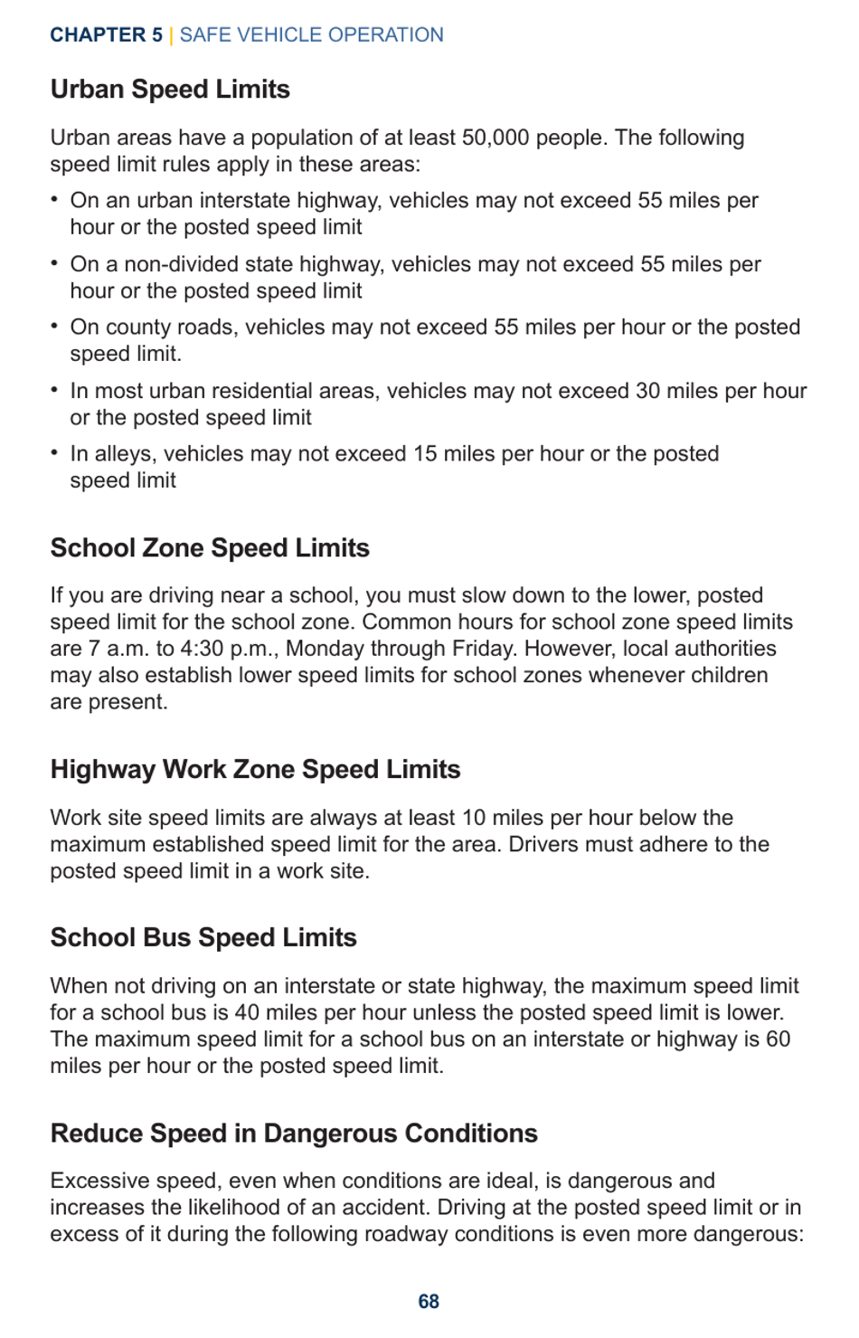 Drivers Manual - Chapter 5, Safe Vehicle Operation - Indiana, Page 8