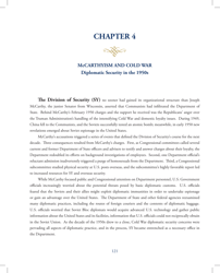 Document preview: Chapter 4 - Mccarthyism and Cold War: Diplomatic Security in the 1950s