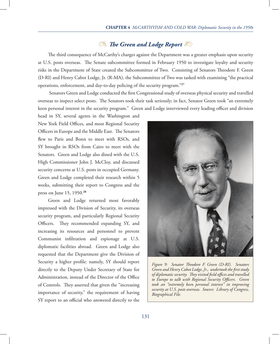 Chapter 4 - Mccarthyism and Cold War: Diplomatic Security in the 1950s, Page 11