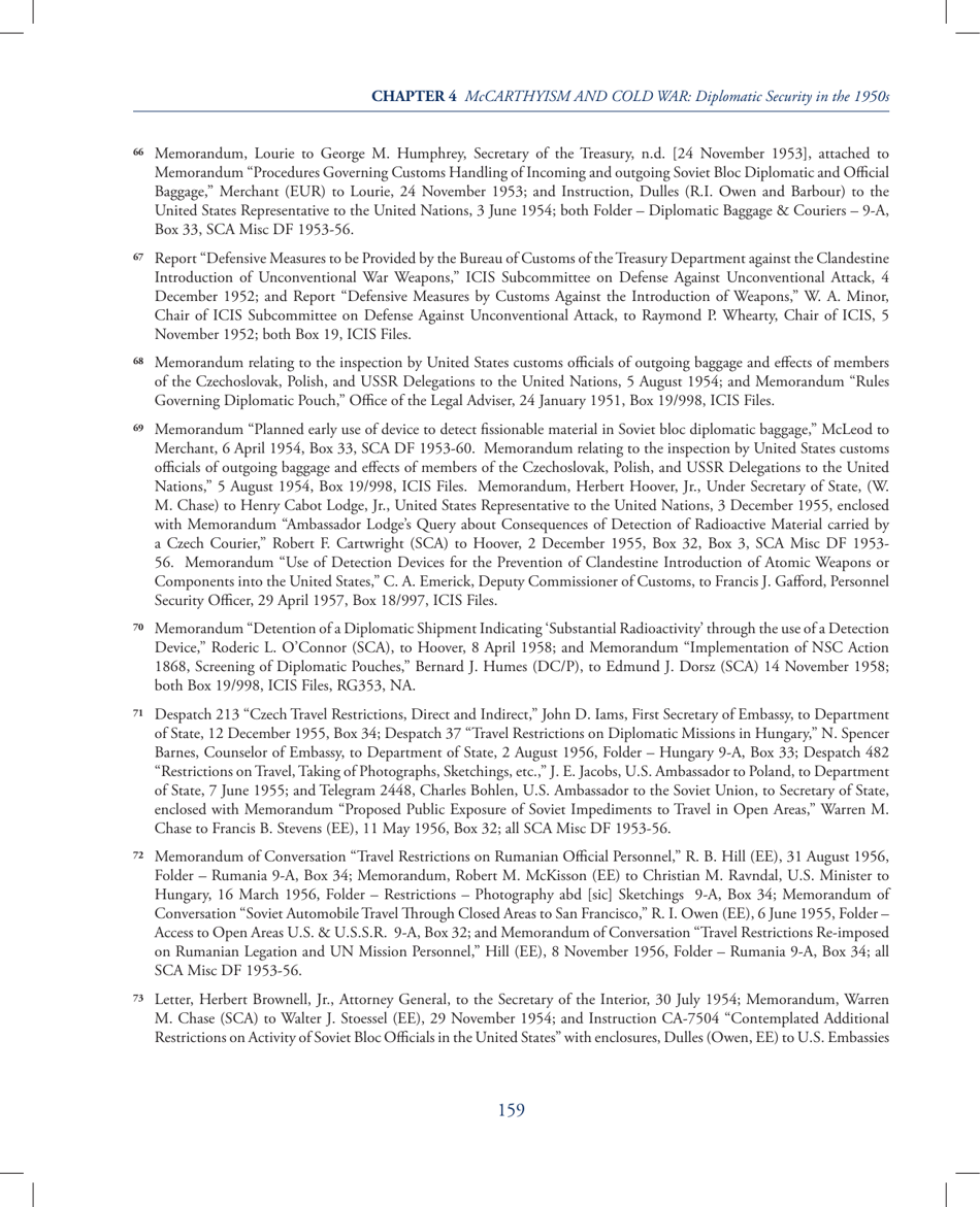 Chapter 4 - Mccarthyism and Cold War: Diplomatic Security in the 1950s, Page 39